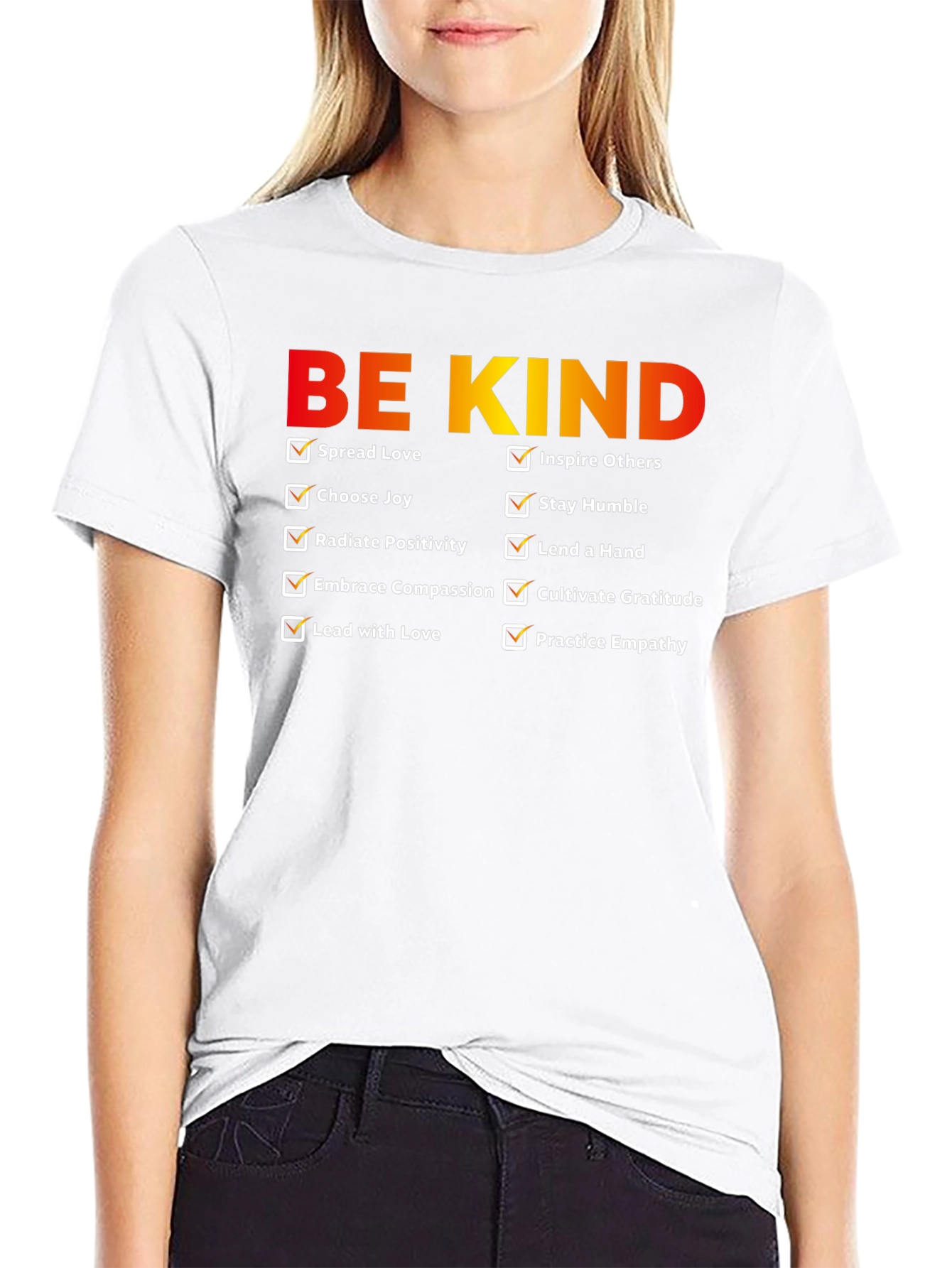 Be Kind Checklist Graphic T-Shirt