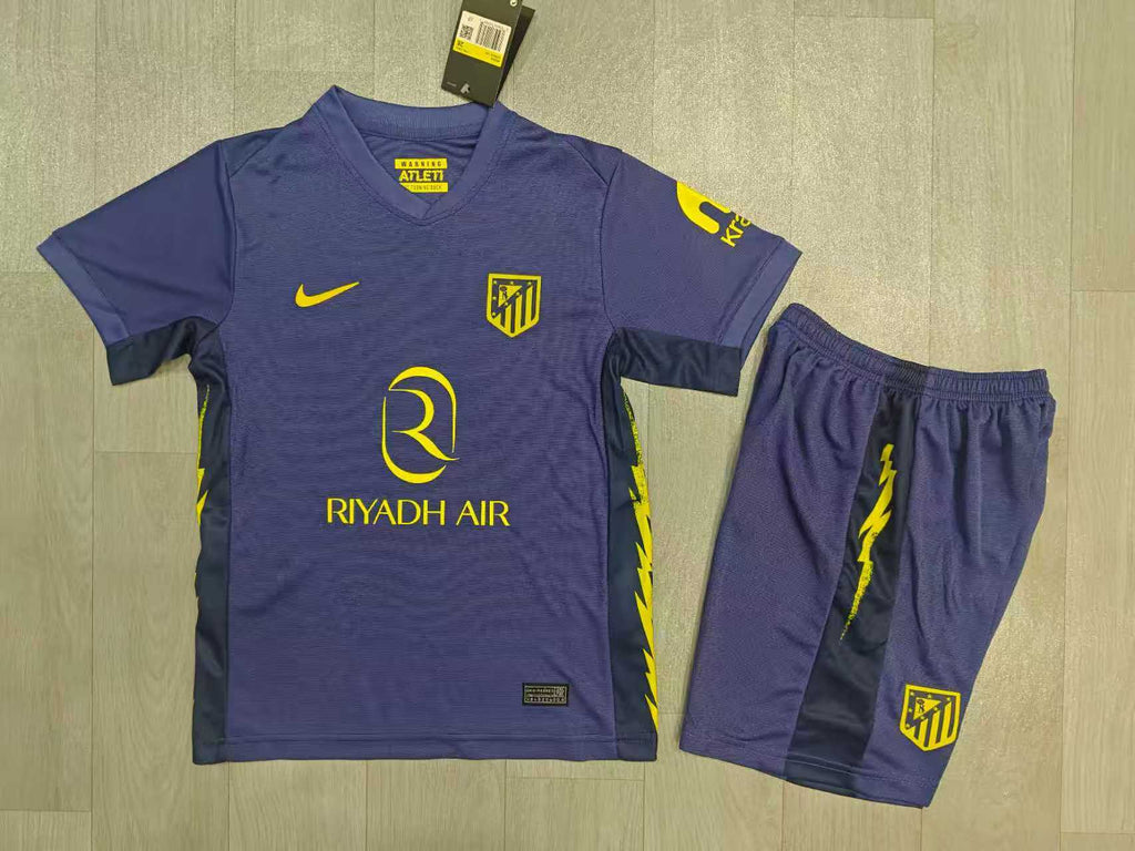 KIDS Atlético Madrid Purple/Yellow Away Kit