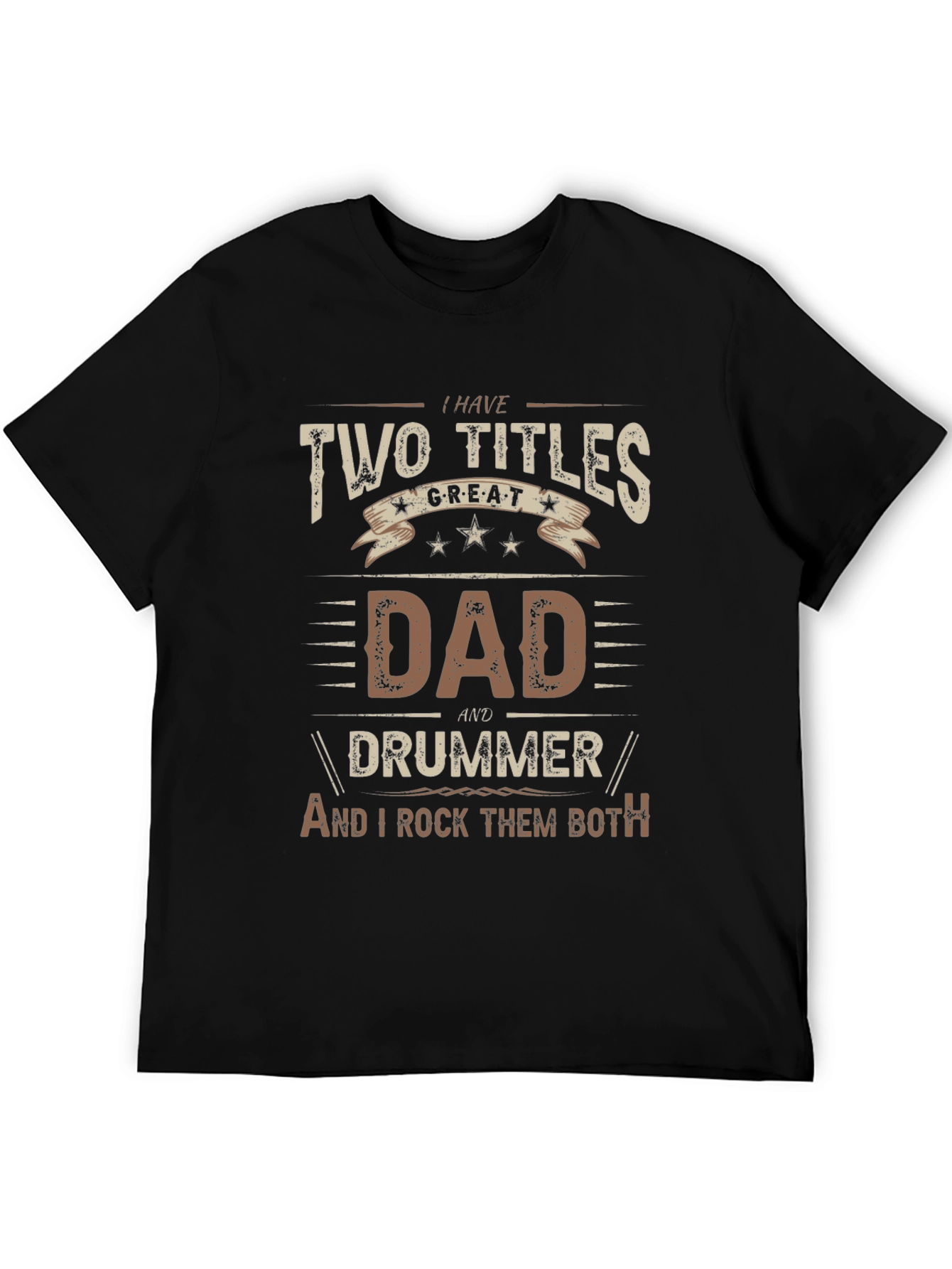 Dad and Drummer T-Shirt - Rock Them Both!