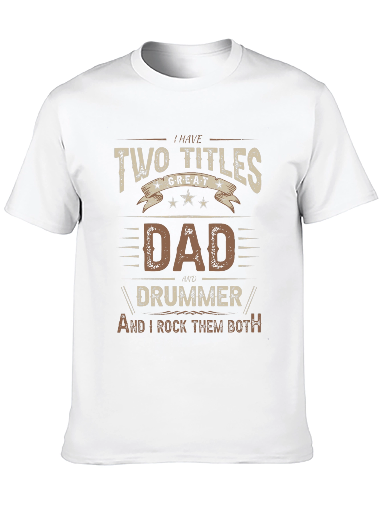 Dad and Drummer T-Shirt - Rock Them Both!