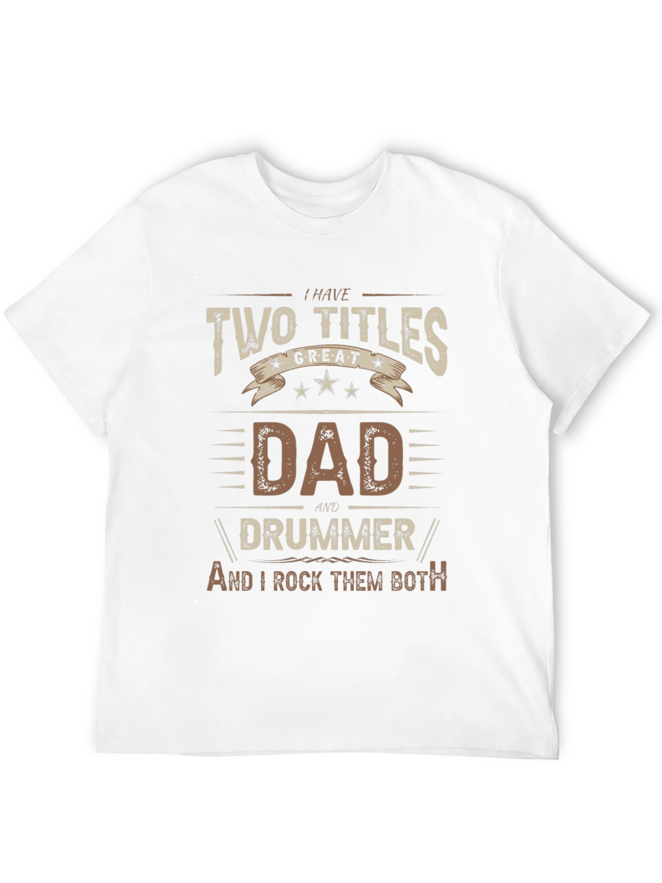 Dad and Drummer T-Shirt - Rock Them Both!