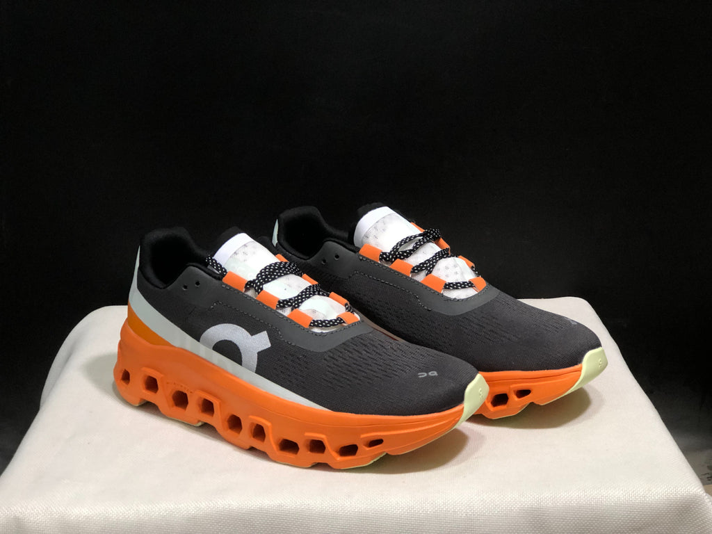 On Running Cloudmonster Sneakers Gray Orange | Yellow