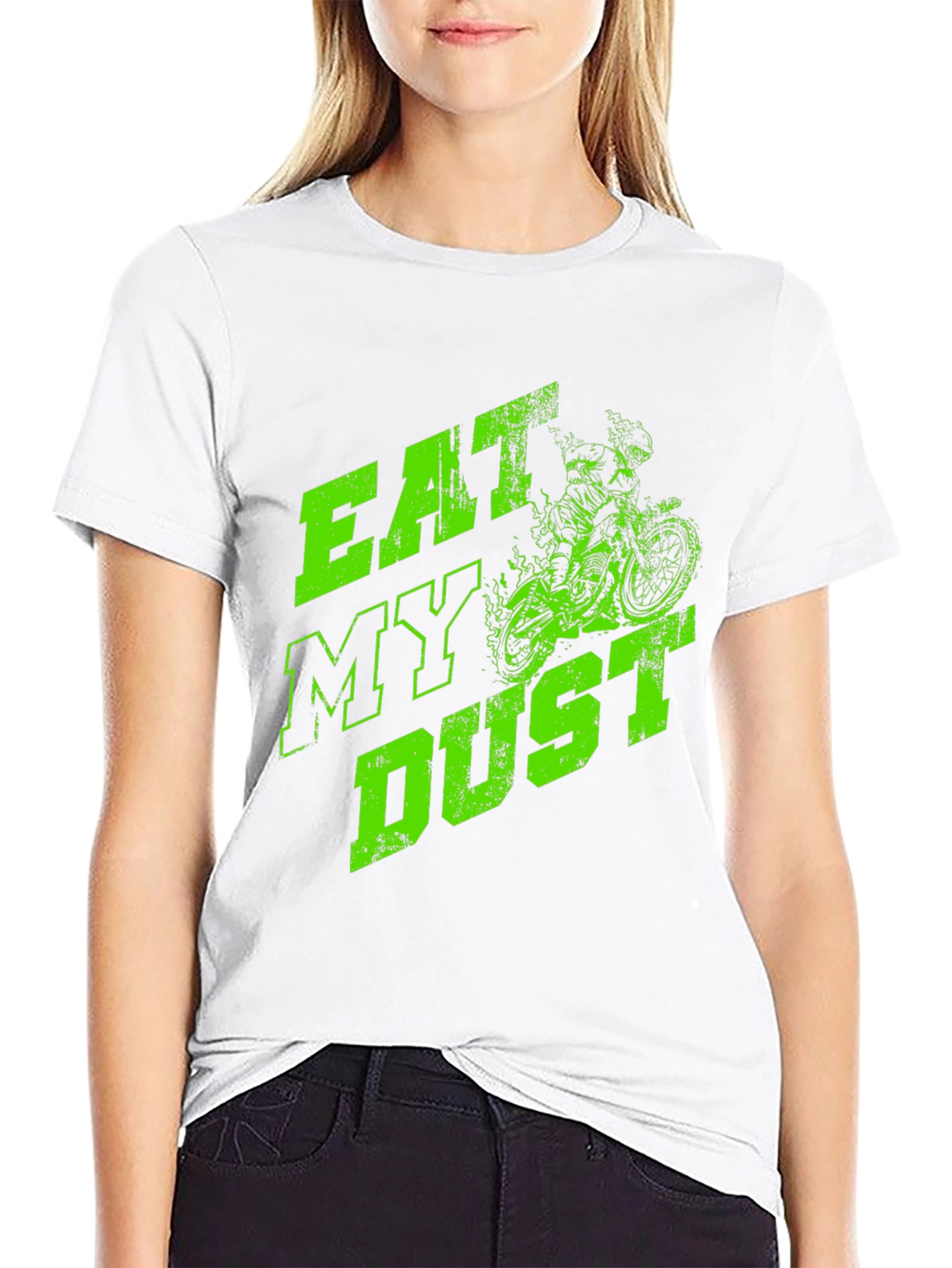 Eat My Dust Graphic Tee - Dirt Bike Design