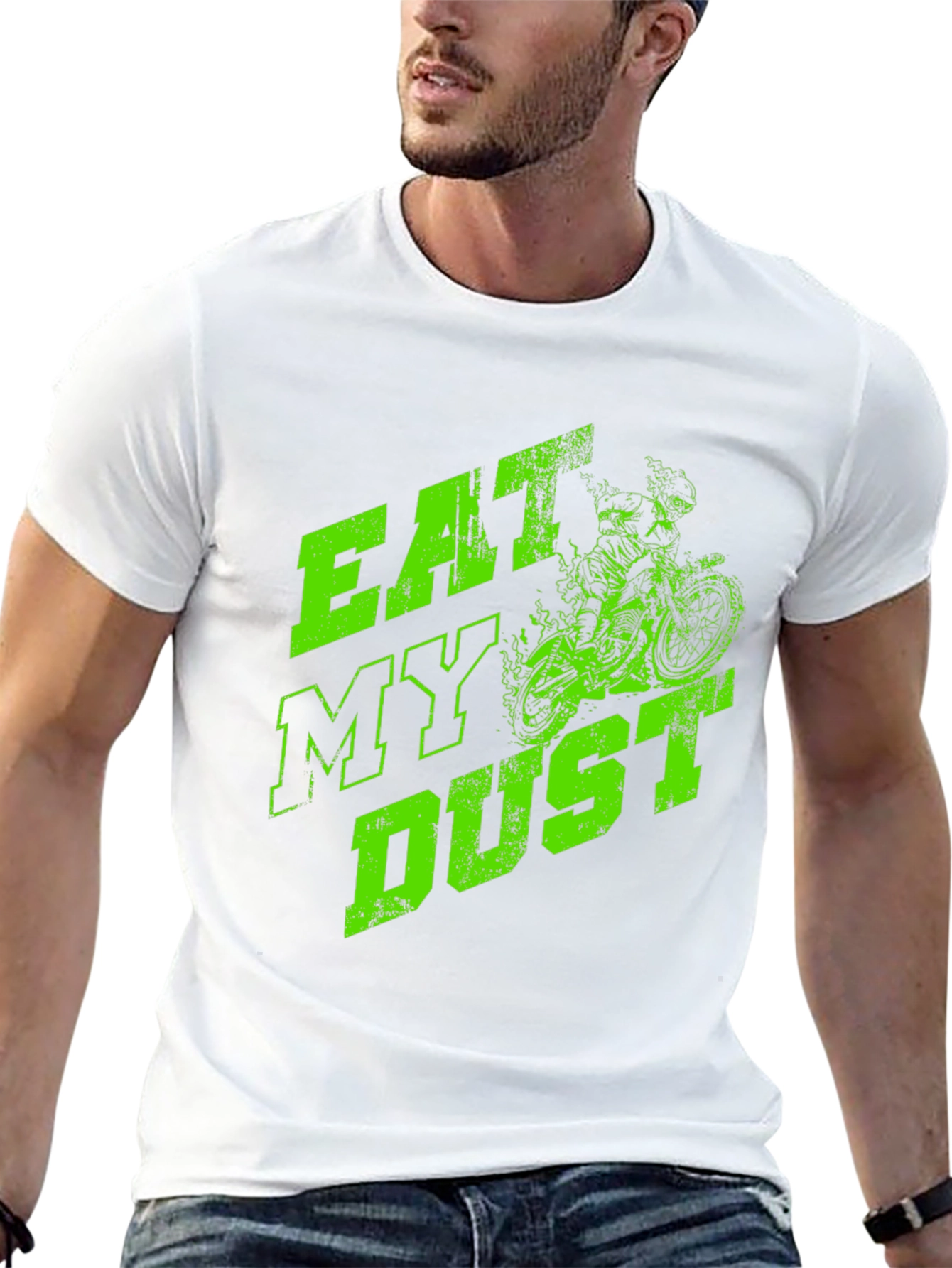 Eat My Dust Graphic Tee - Dirt Bike Design