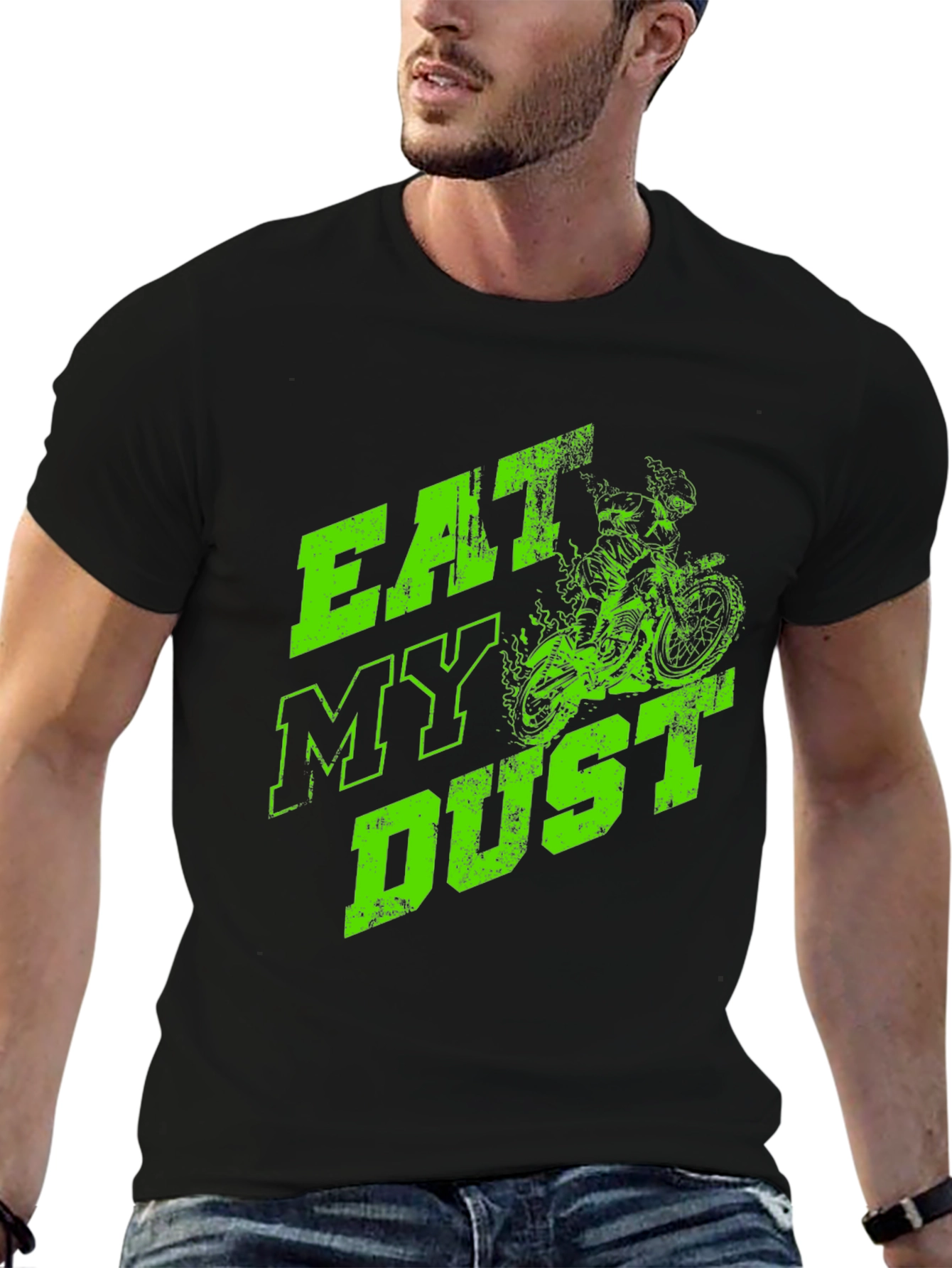 Eat My Dust Graphic Tee - Dirt Bike Design