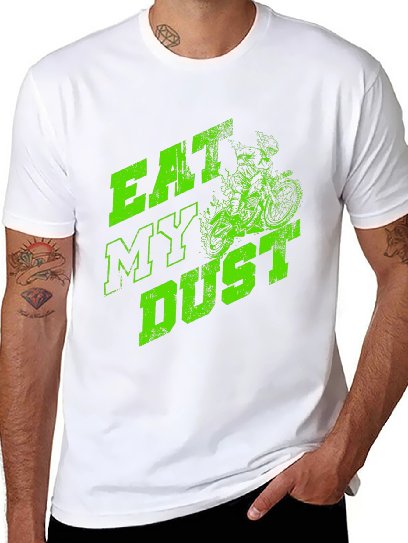 Eat My Dust Graphic Tee - Dirt Bike Design