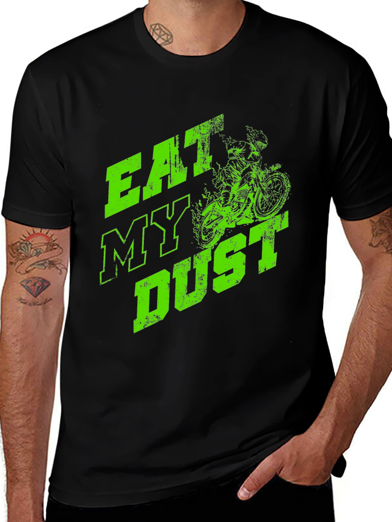 Eat My Dust Graphic Tee - Dirt Bike Design