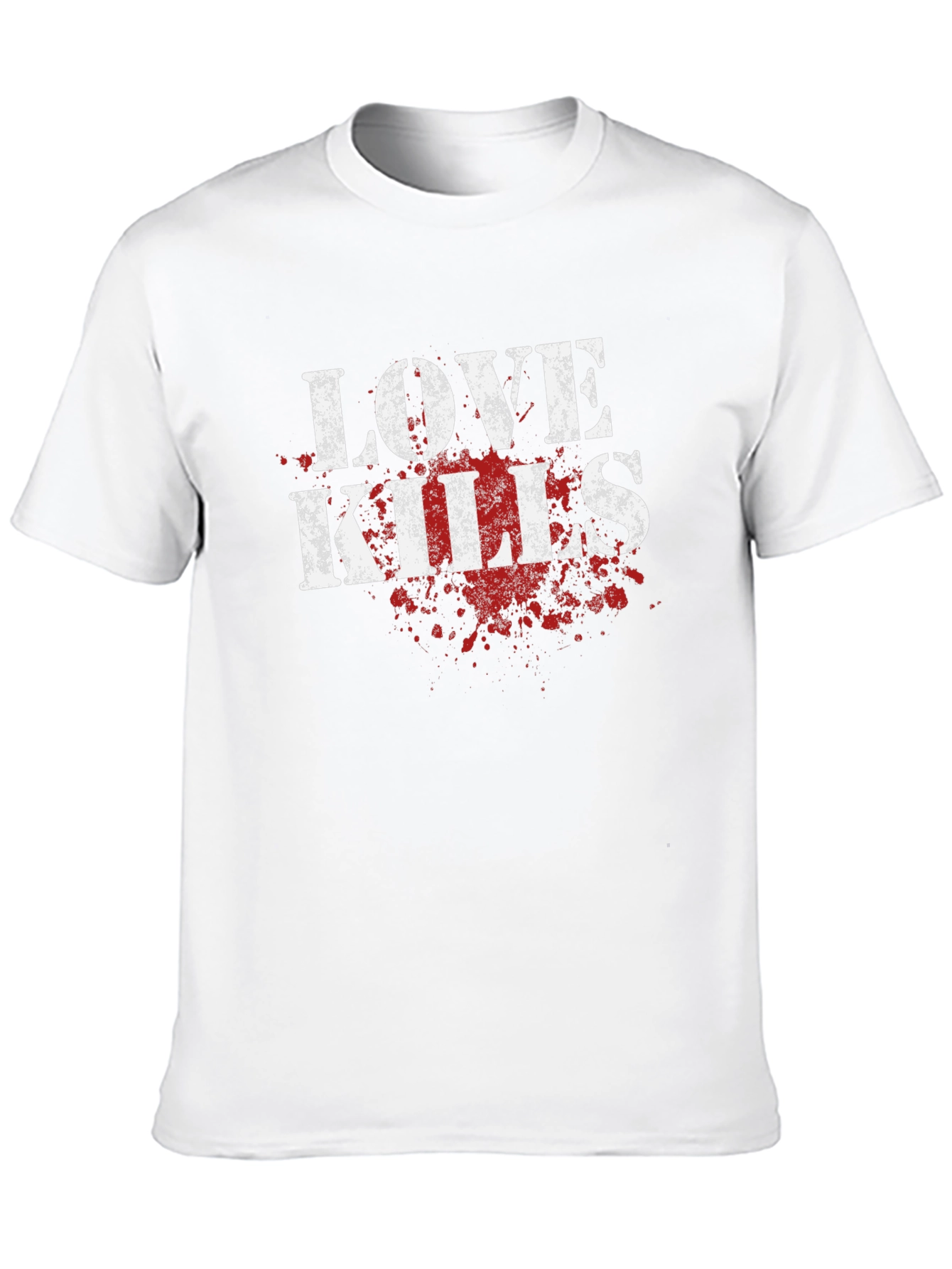 Love Kills Graphic Tee - Black Cotton T-Shirt