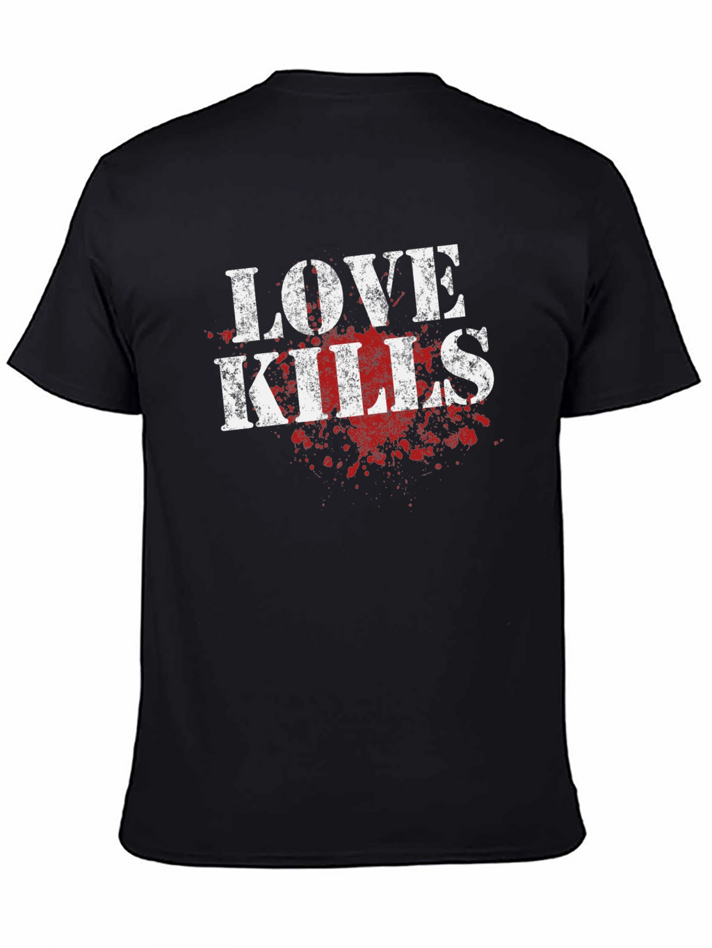 Love Kills Graphic Tee - Black Cotton T-Shirt