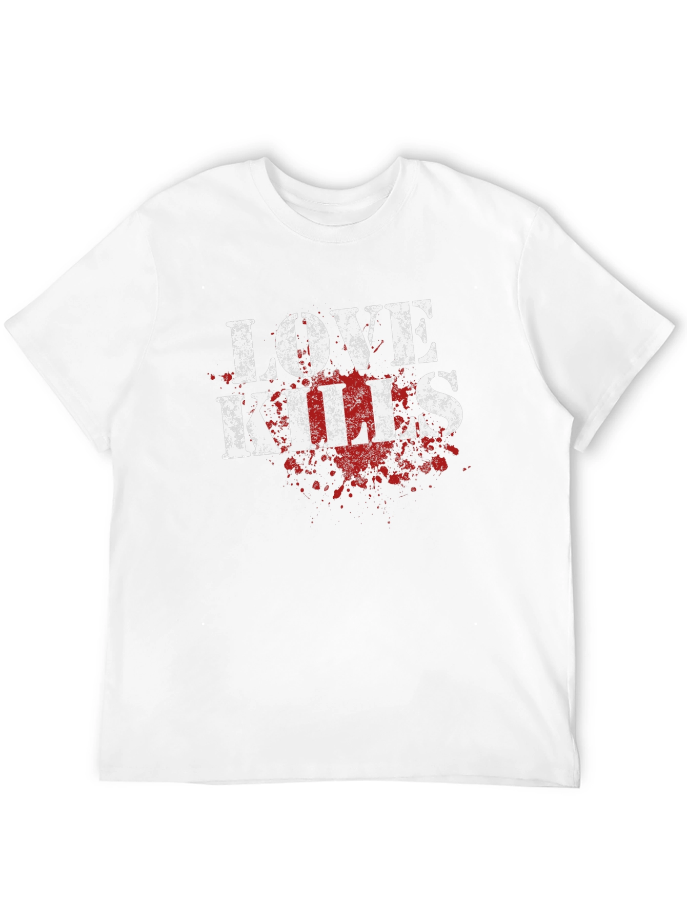 Love Kills Graphic Tee - Black Cotton T-Shirt