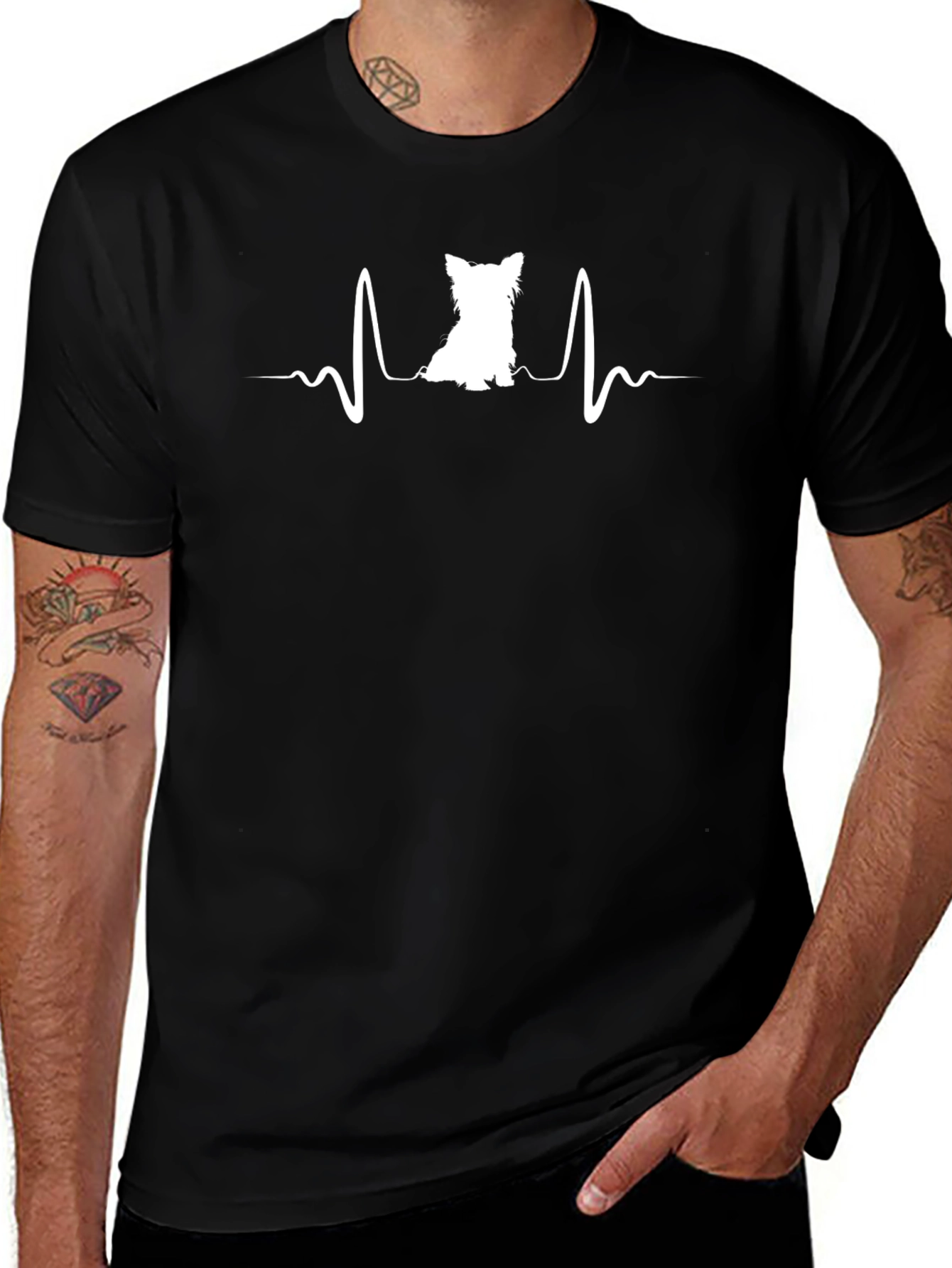 Dog Heartbeat T-Shirt - Perfect for Dog Lovers!