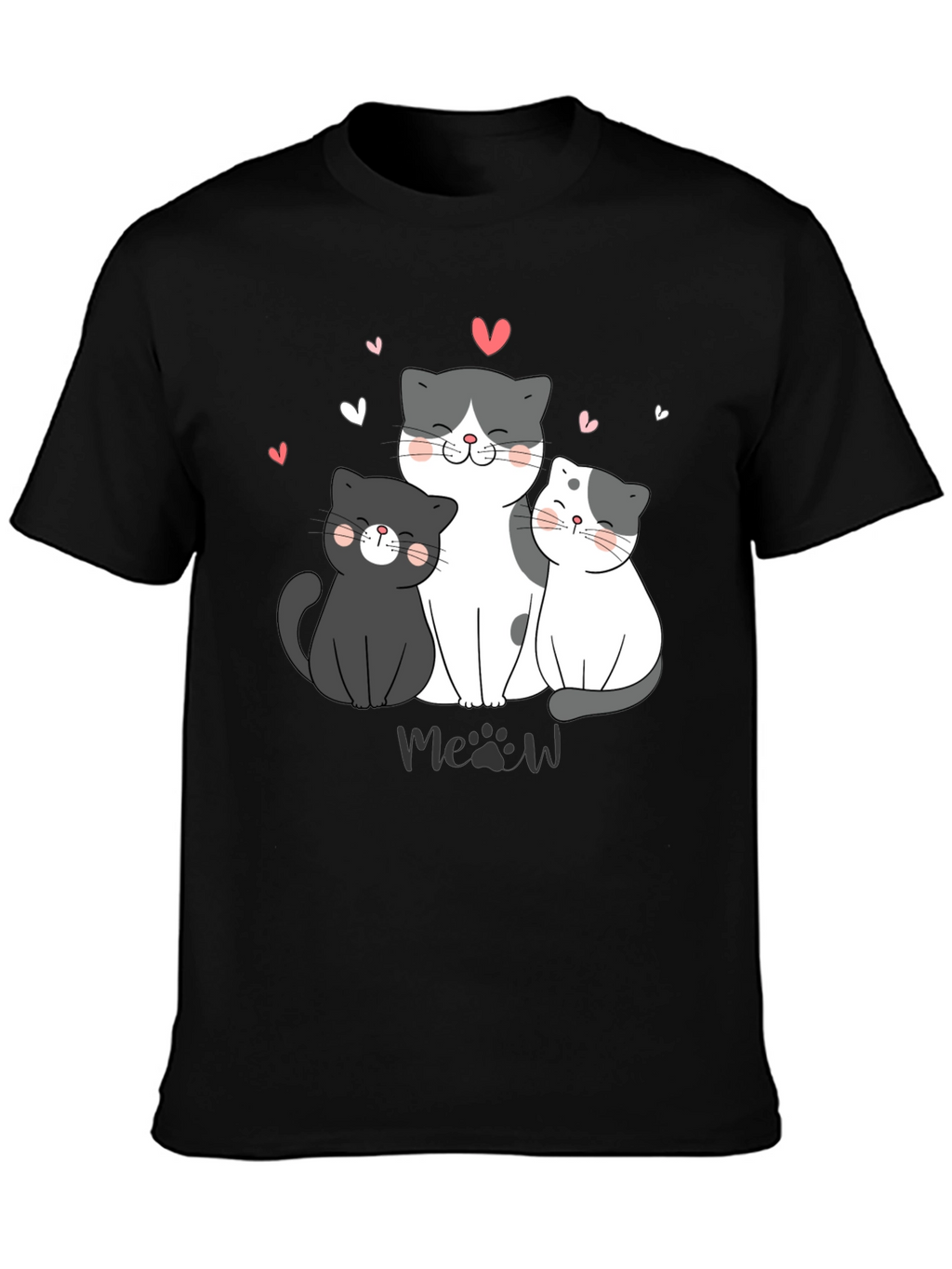 Cute Cats T-Shirt - Meow Lover Tee