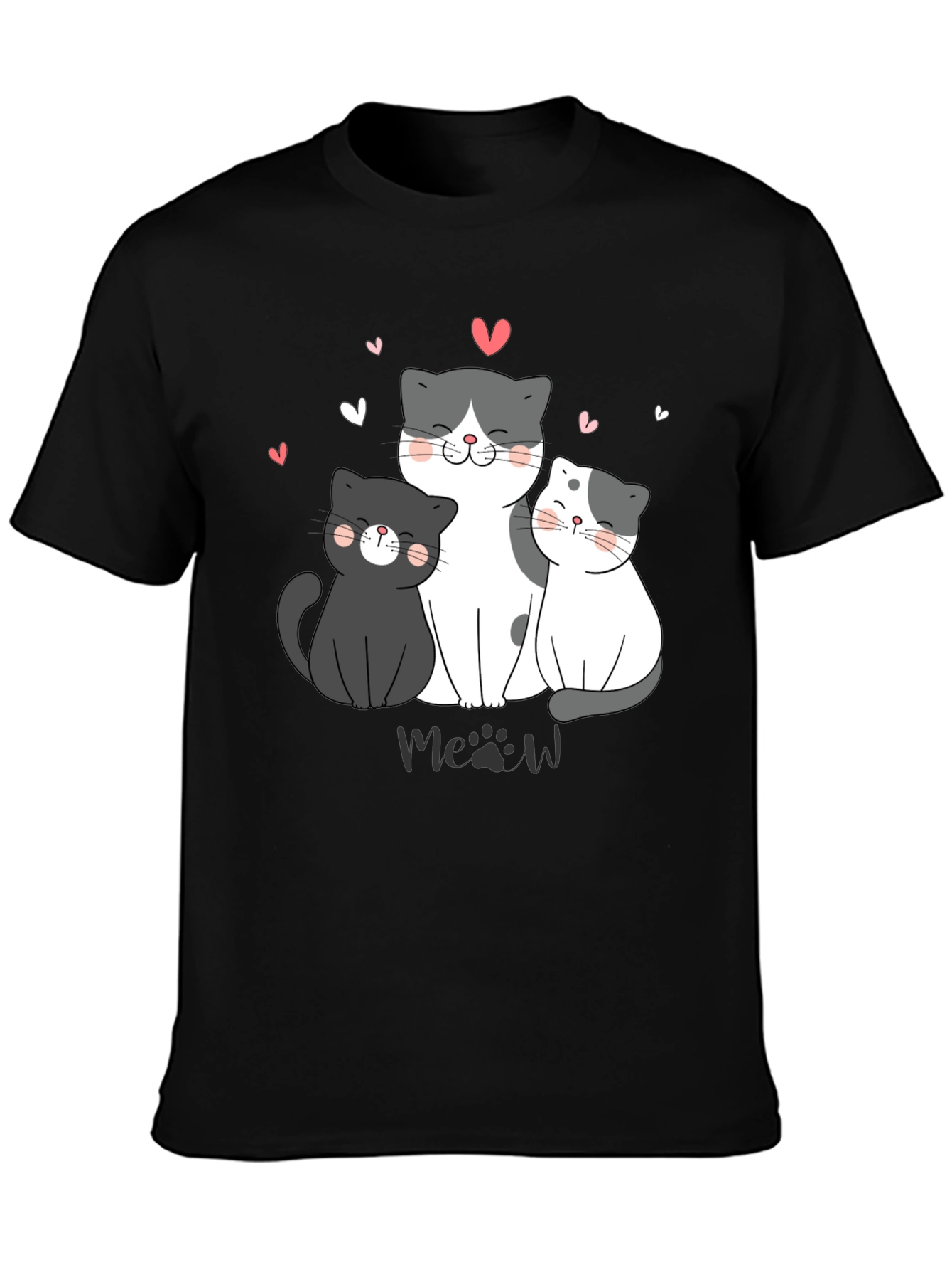 Cute Cats T-Shirt - Meow Lover Tee