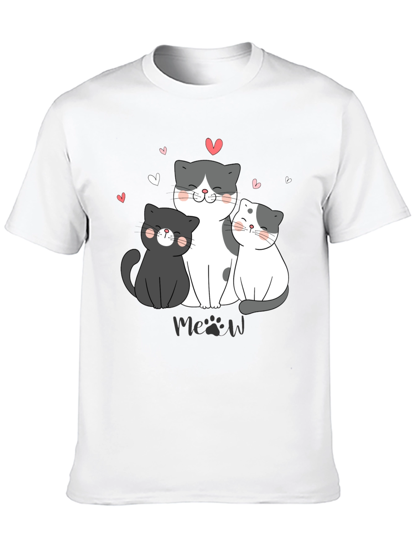 Cute Cats T-Shirt - Meow Lover Tee