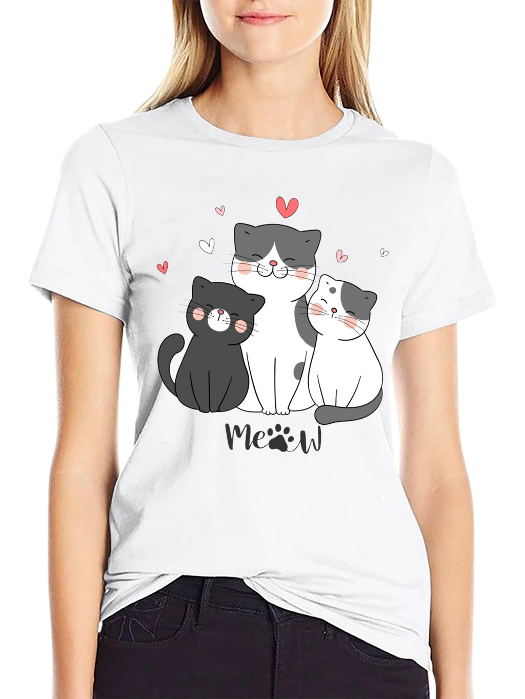 Cute Cats T-Shirt - Meow Lover Tee