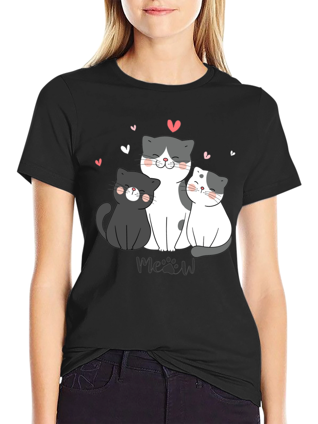 Cute Cats T-Shirt - Meow Lover Tee