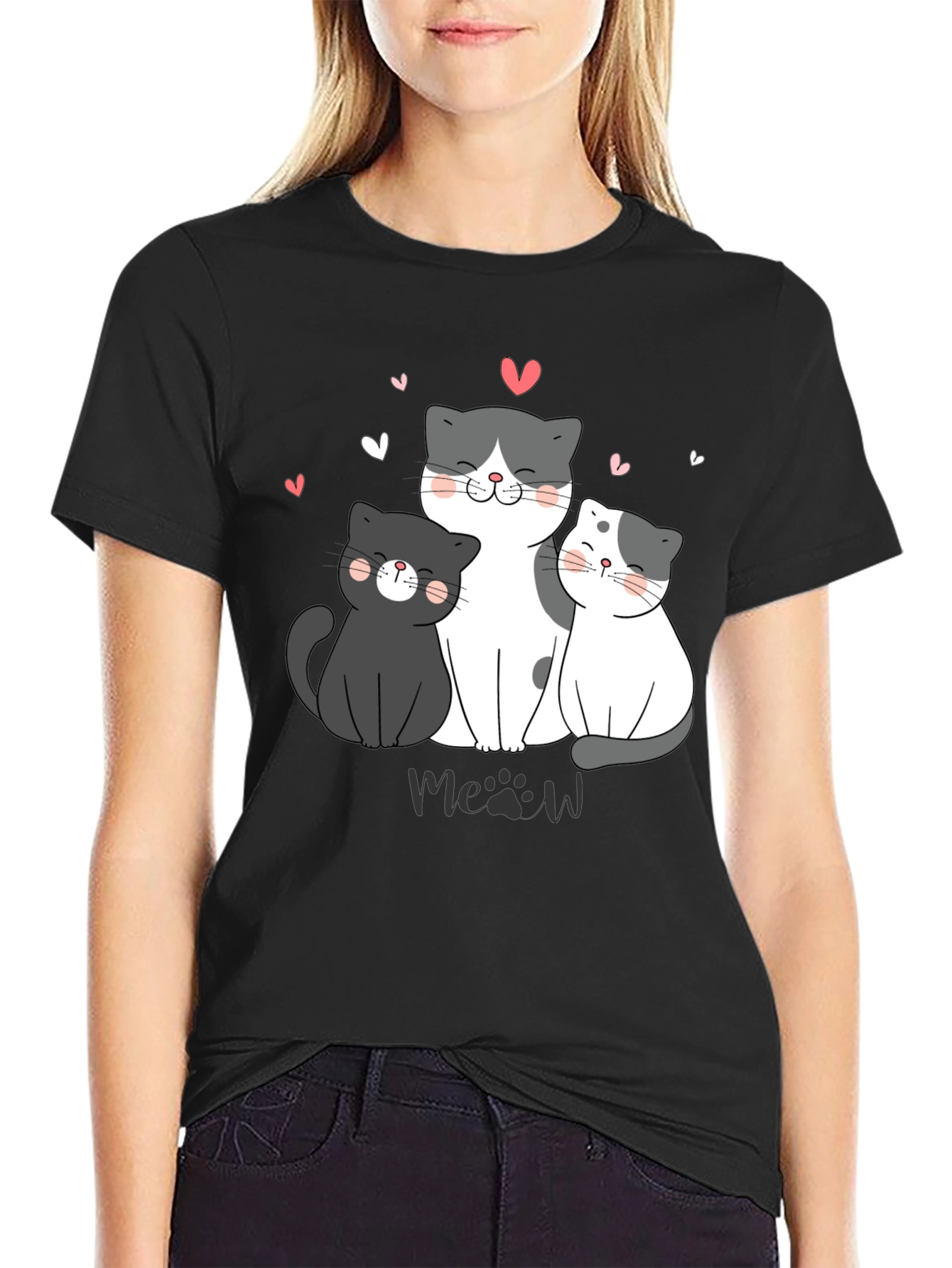 Cute Cats T-Shirt - Meow Lover Tee