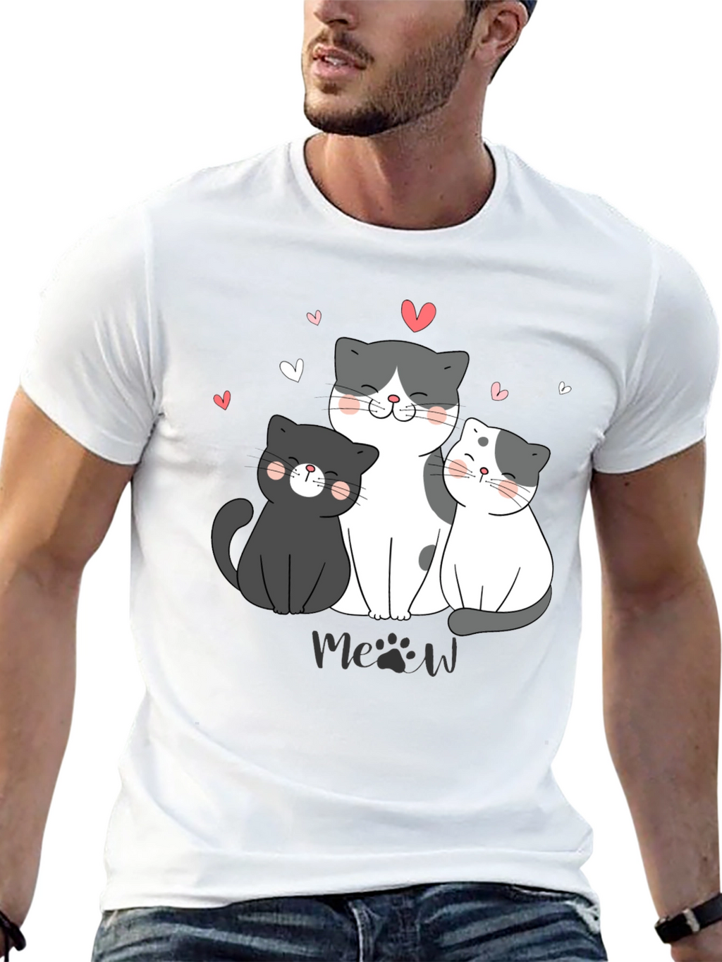 Cute Cats T-Shirt - Meow Lover Tee