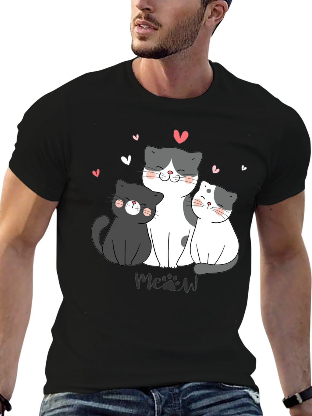 Cute Cats T-Shirt - Meow Lover Tee