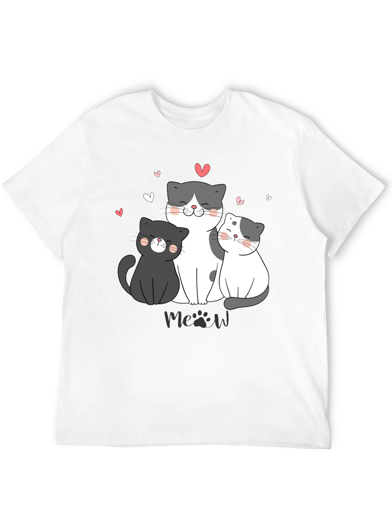 Cute Cats T-Shirt - Meow Lover Tee