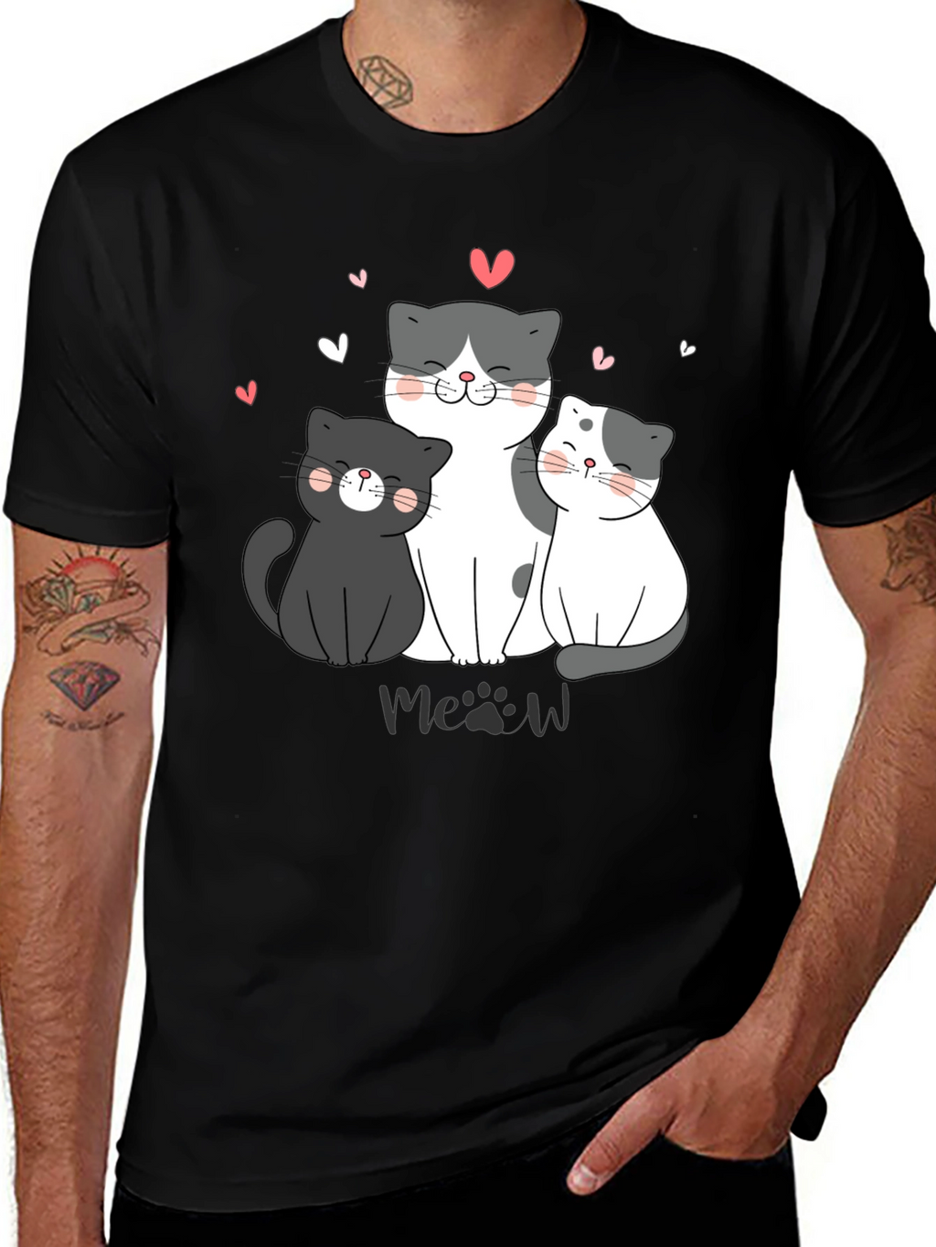 Cute Cats T-Shirt - Meow Lover Tee