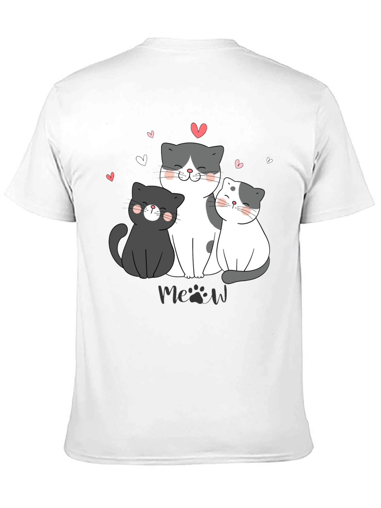 Cute Cats T-Shirt - Meow Lover Tee