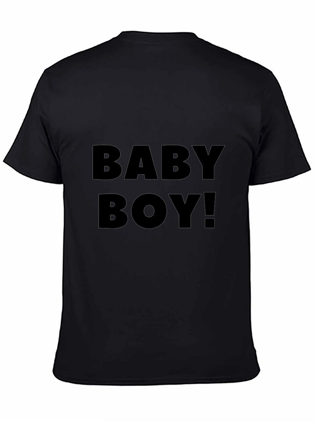 Baby Boy! Black Crew Neck Graphic Tee