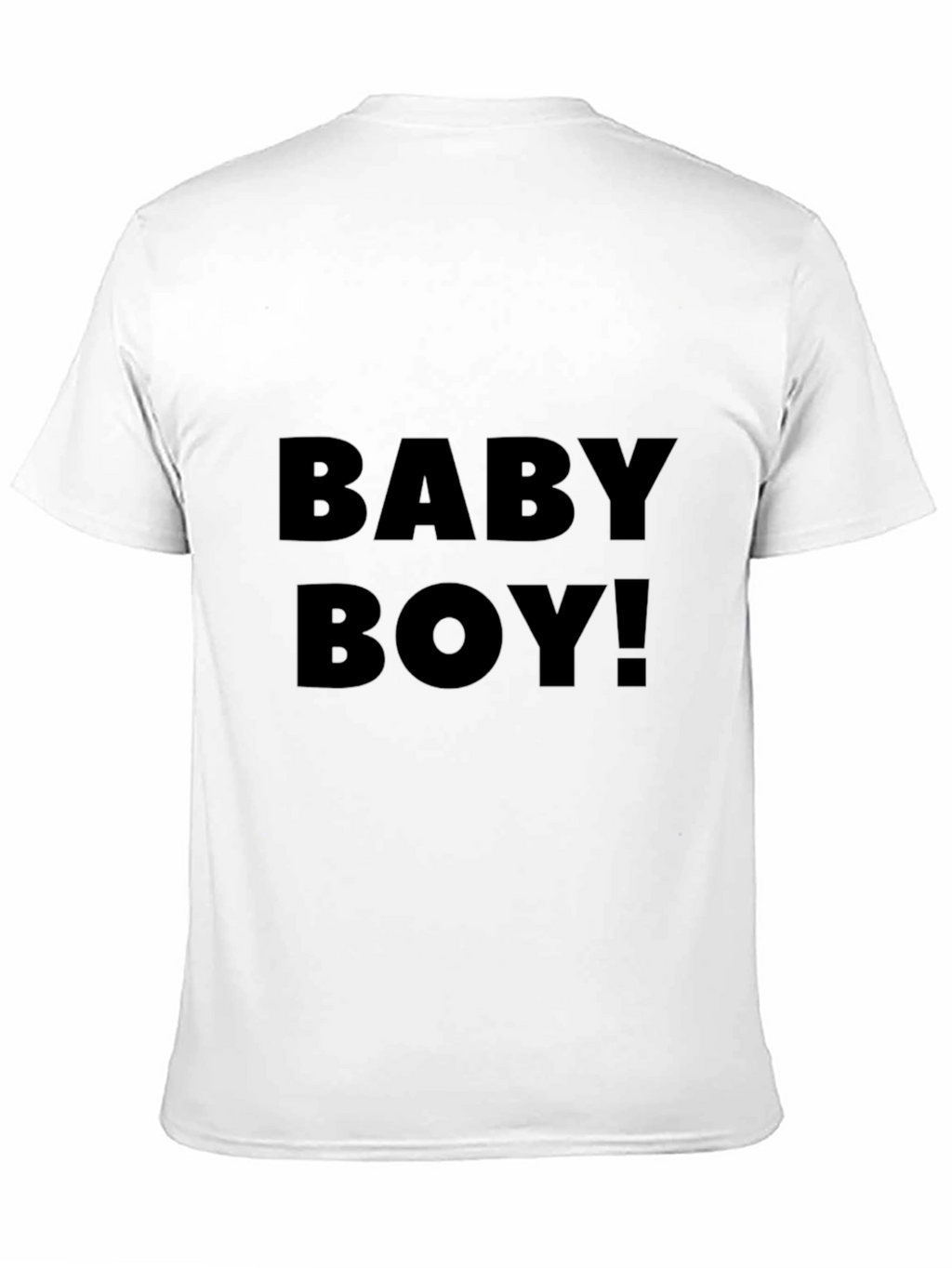 Baby Boy! Black Crew Neck Graphic Tee