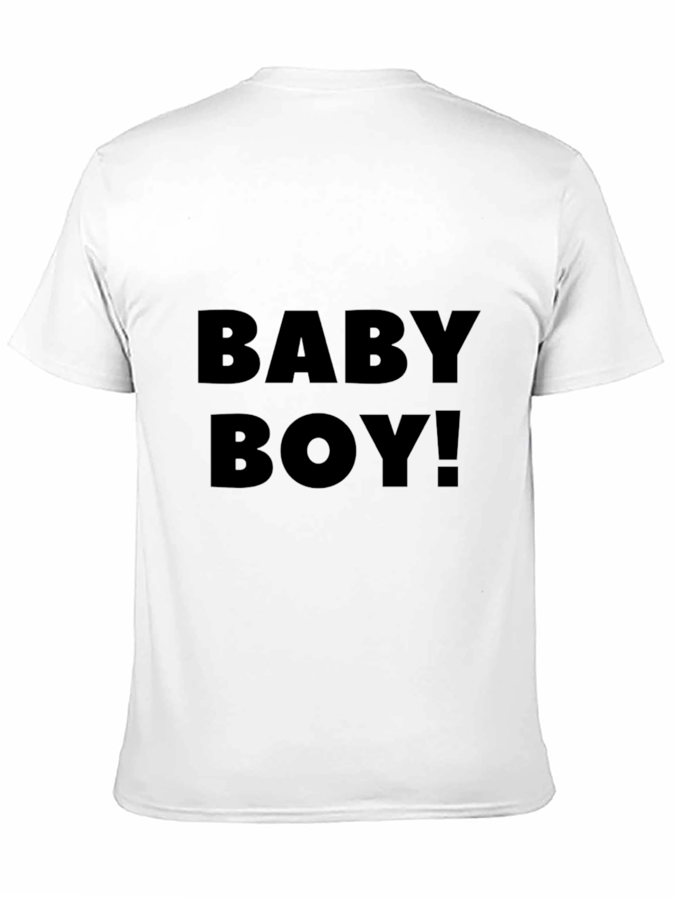 Baby Boy! Black Crew Neck Graphic Tee