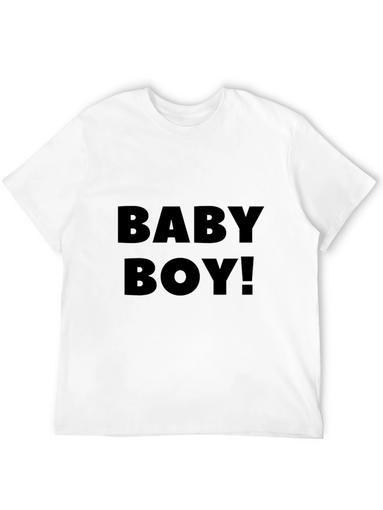 Baby Boy! Black Crew Neck Graphic Tee