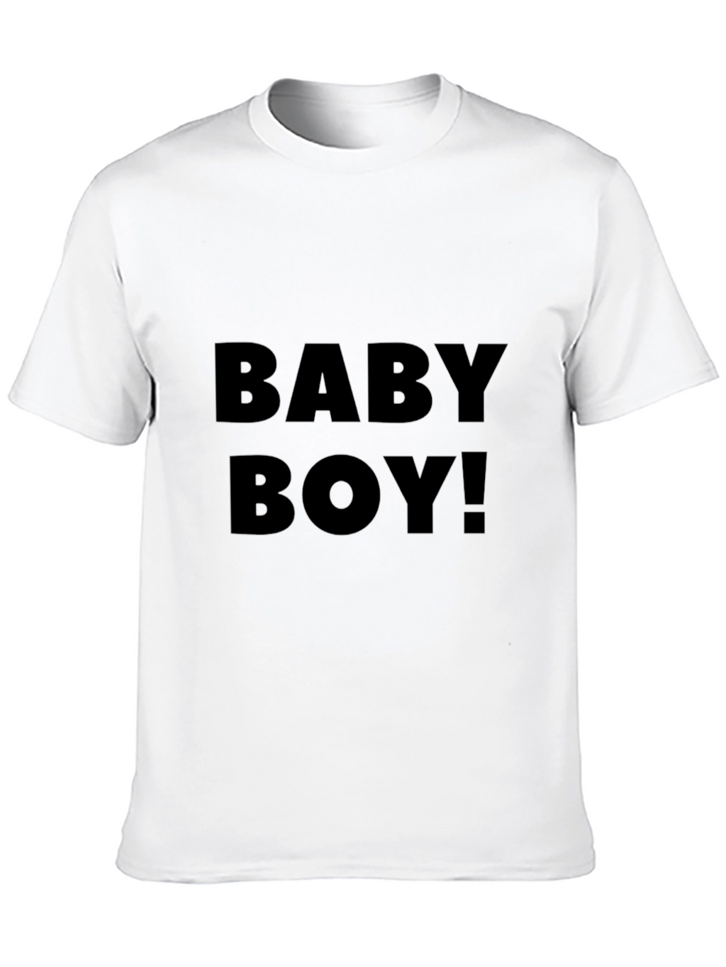Baby Boy! Black Crew Neck Graphic Tee