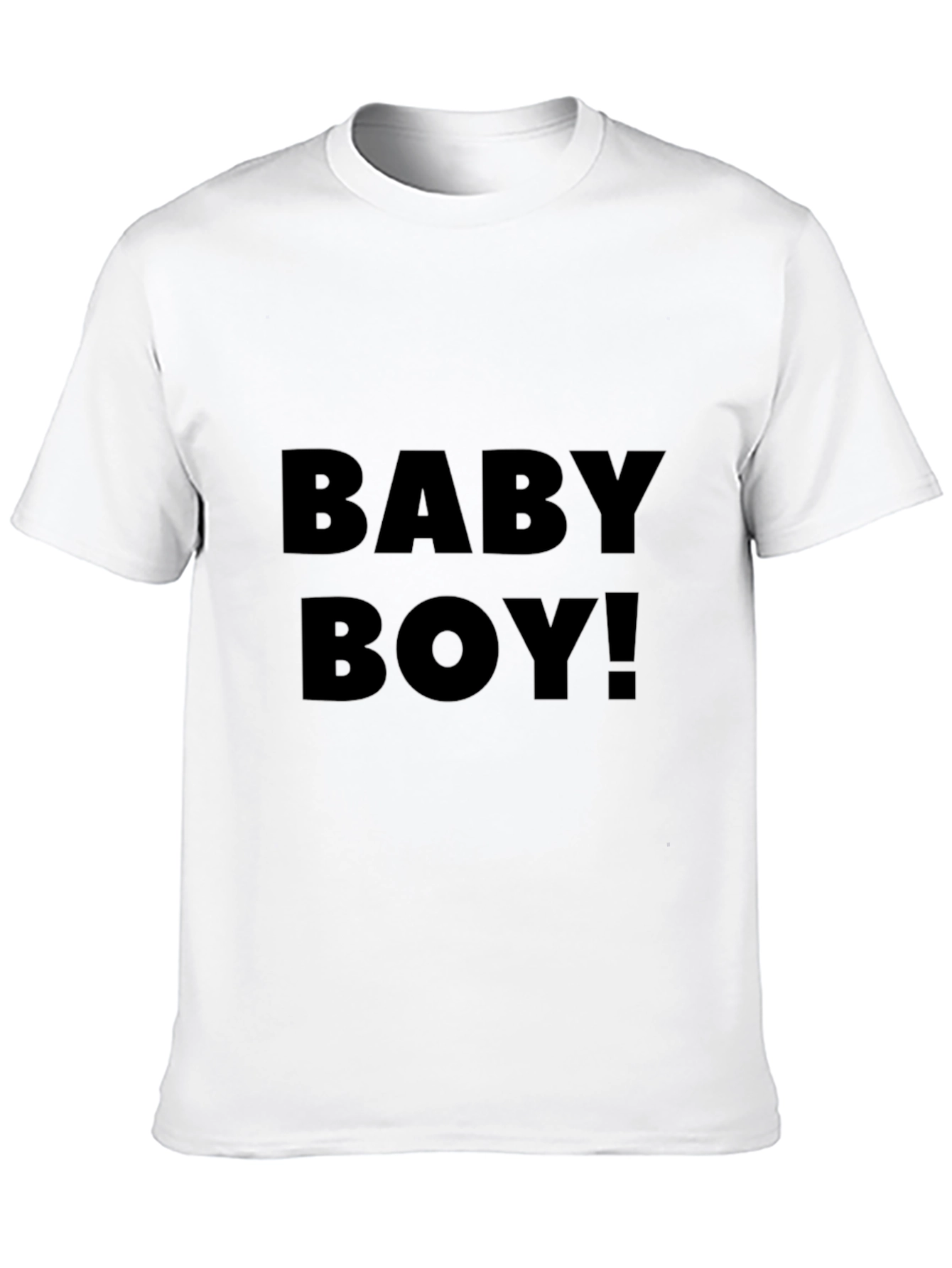 Baby Boy! Black Crew Neck Graphic Tee