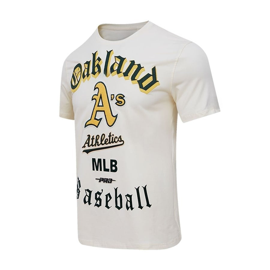 Oakland Athletics Pro Basketball T-Shirt - Cream