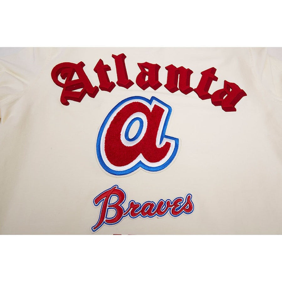 Atlanta Braves Pro Basketball T-Shirt - Cream