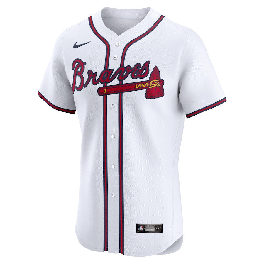 Joe Jimenez 77 Atlanta Braves Home Elite Player Men Jersey - White