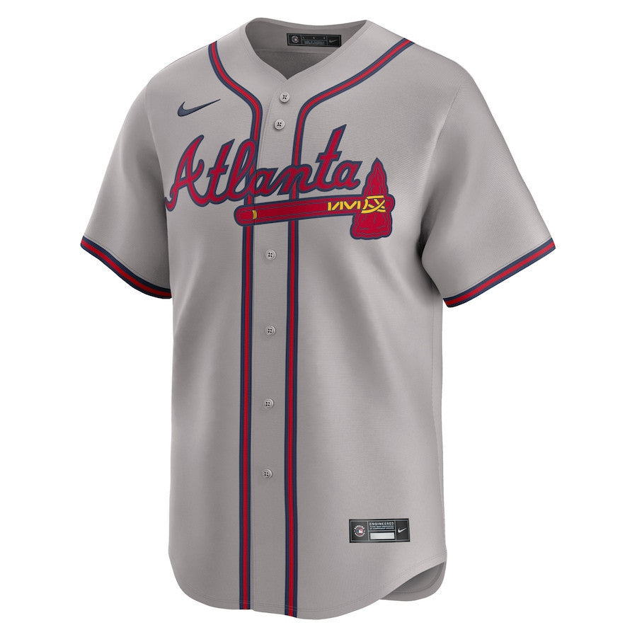 Matt Olson 28 Atlanta Braves Away Limited Player Men Jersey - Gray