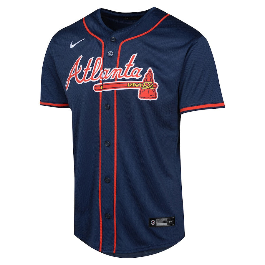 Ronald Acuña Jr. 13 Atlanta Braves Alternate Limited YOUTH Jersey - Navy