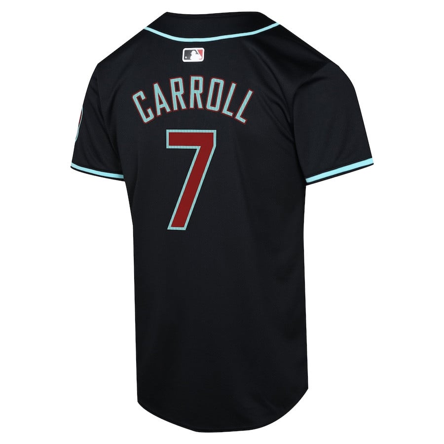 Corbin Carroll 7 Arizona Diamondbacks Alternate Limited YOUTH Jersey - Black