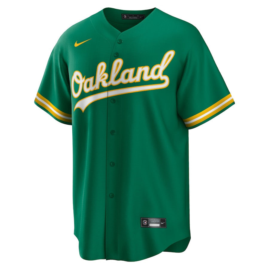 Seth Brown 15 Oakland Athletics Alternate Team Men Jersey - Kelly Green