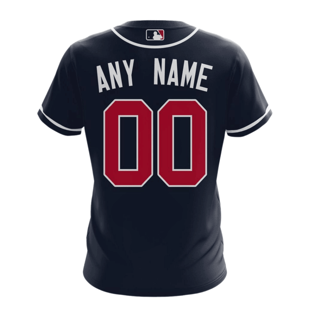 Atlanta Braves 2024/25 Alternate Kits Custom AOP T-Shirt - Navy