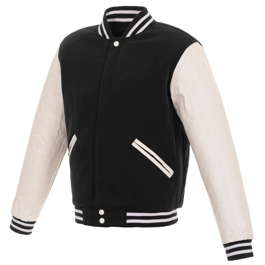 Atlanta Braves Reversible Fleece Full-Snap Jacket - Men's Navy