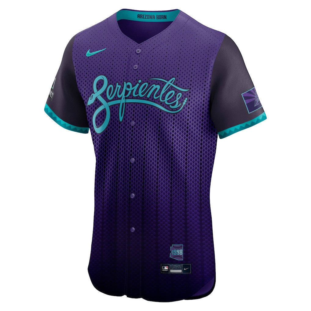 Corbin Carroll 7 Arizona Diamondbacks 2025 City Connect Elite Men Jersey - Purple