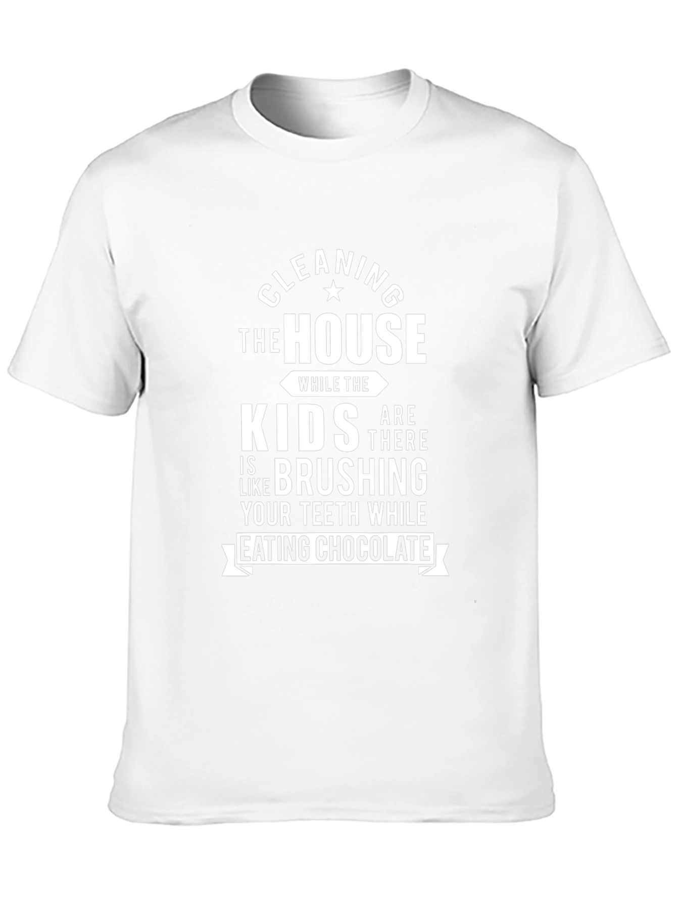 Cleaning House While Kids Tee - Funny Mom T-Shirt