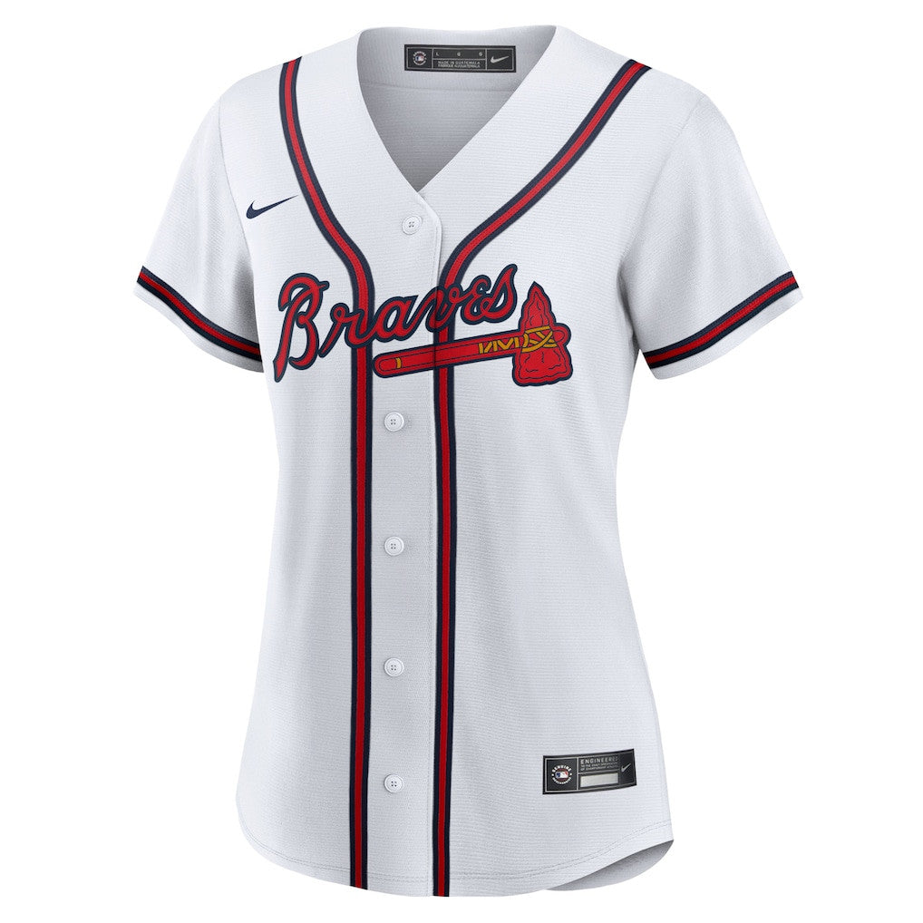 Ronald Acuna Jr. 13 Atlanta Braves Women's Home Player Jersey - White
