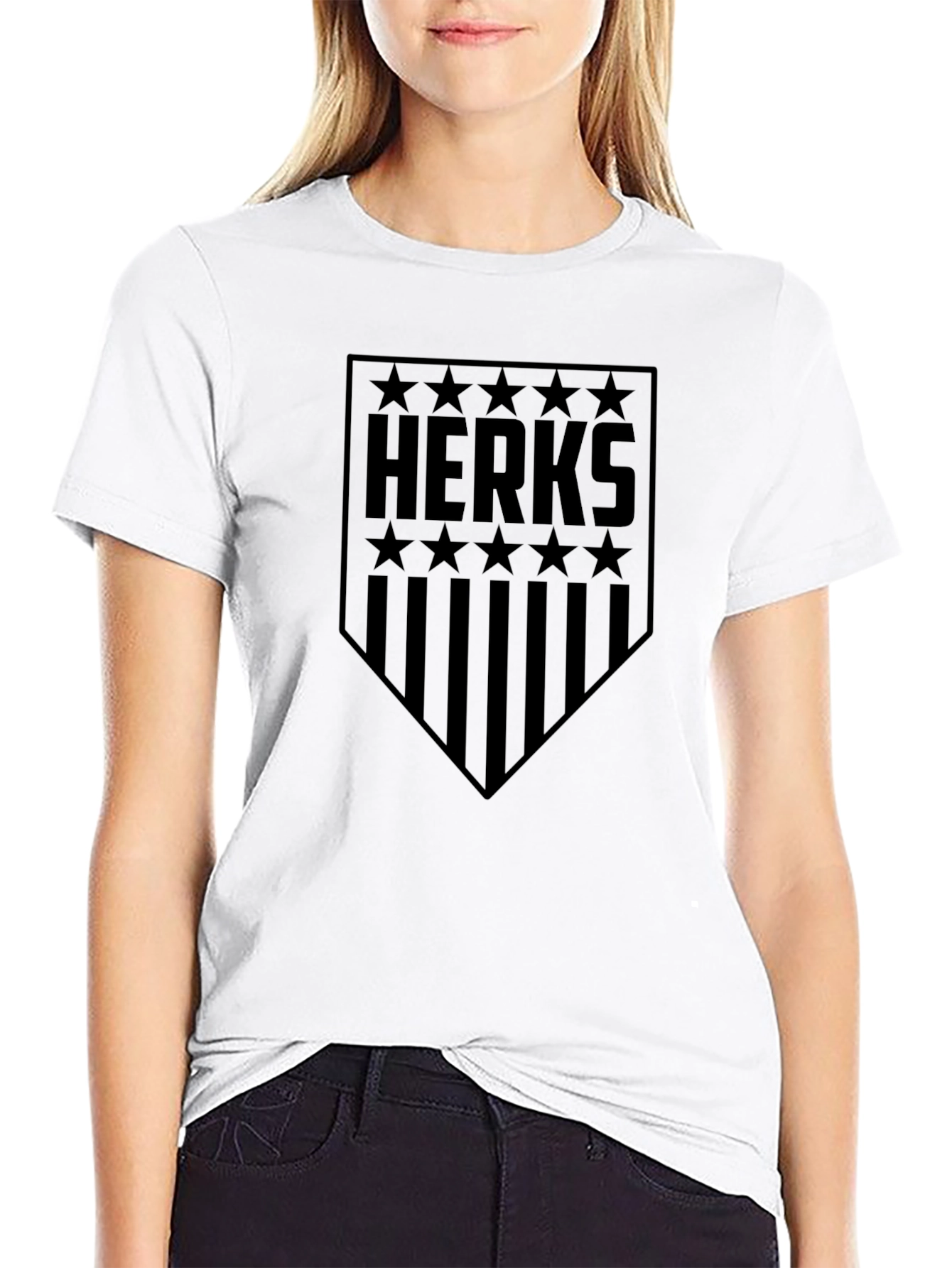 HERKS Star Stripe Shield Graphic Tee - Black
