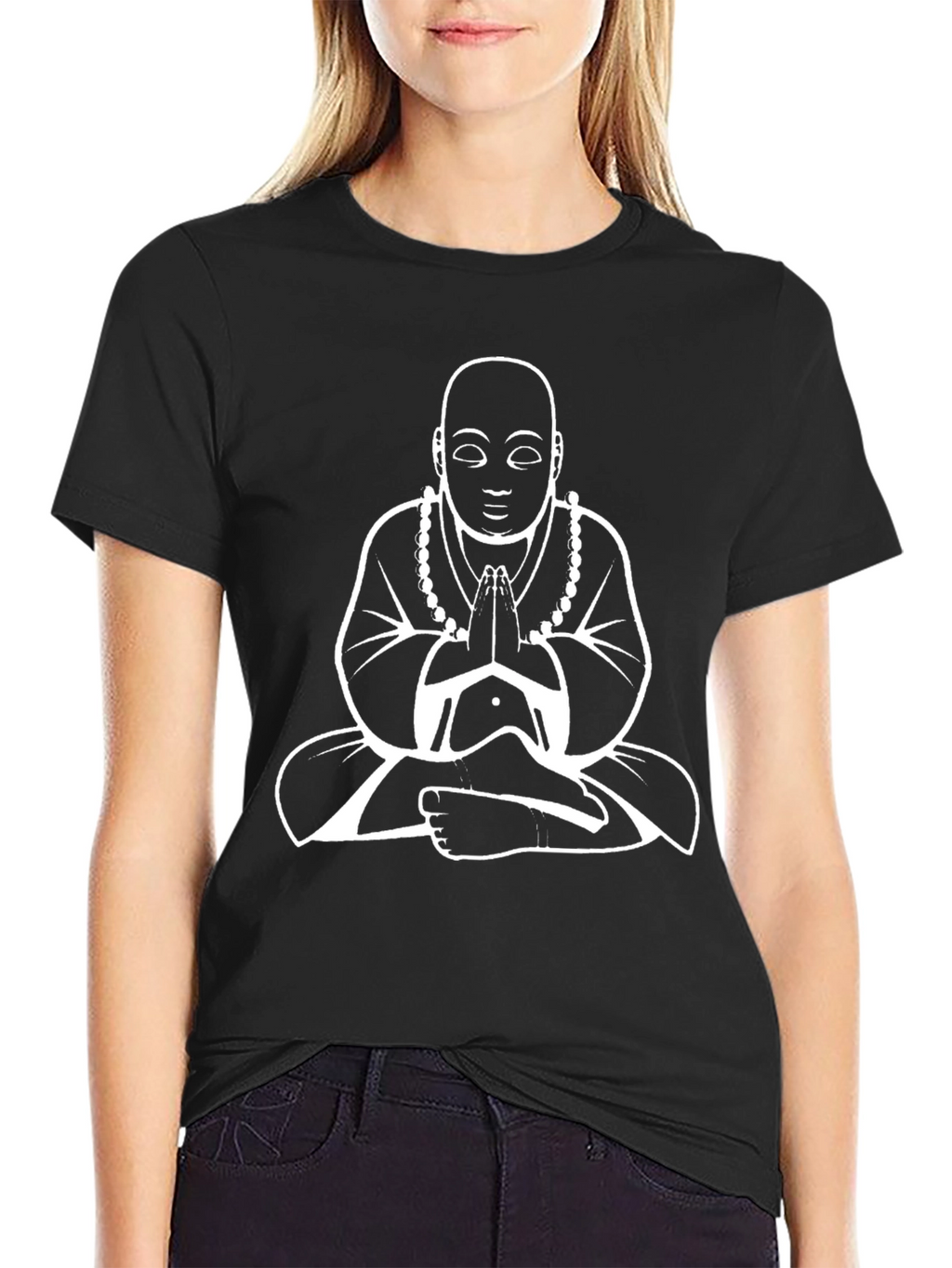 Buddha Graphic T-Shirt - Peaceful Meditating Design