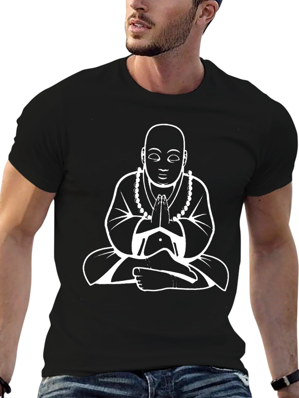 Buddha Graphic T-Shirt - Peaceful Meditating Design