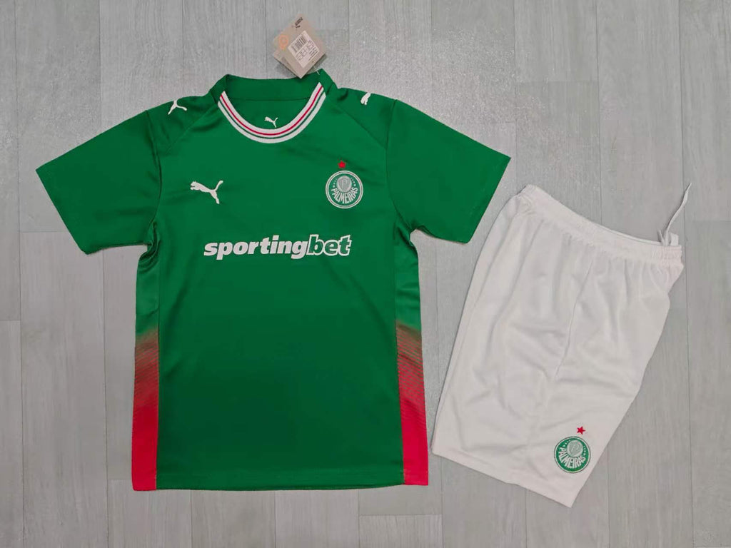 KIDS Palmeiras Home Kit – Green/Red