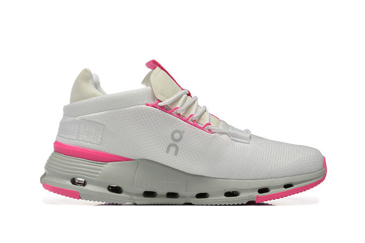 NEW Cloudnova Running Sneakers Women 11 White Pink Carnation