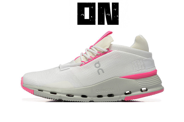 NEW Cloudnova Running Sneakers Women 11 White Pink Carnation
